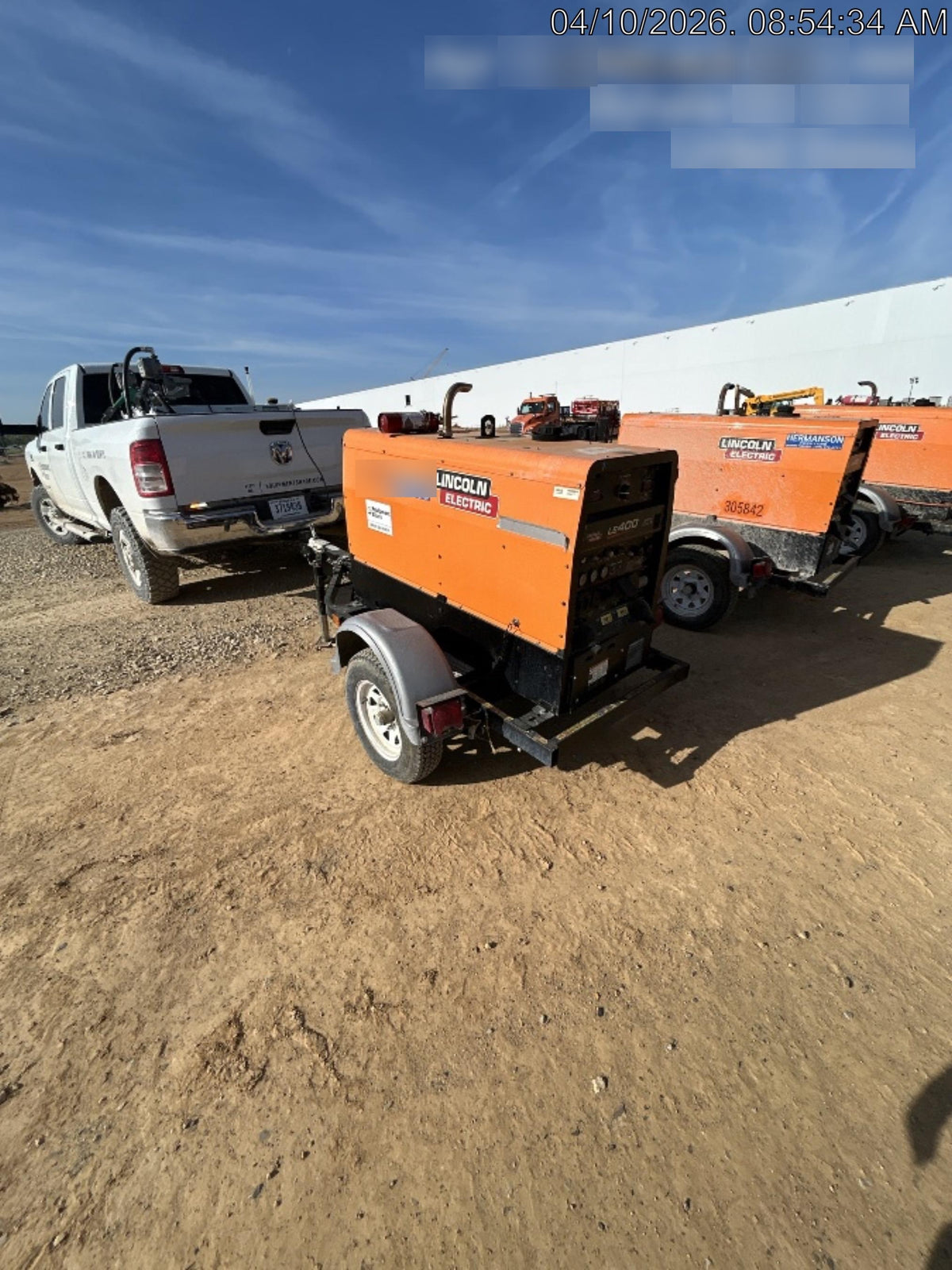2022 Lincoln Electric LE400 Kubota V1505, Trlr, Cable Rack, Light Kit, ES Decals, T3