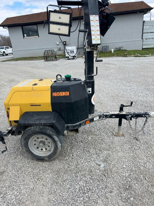 2022 Allmand NLV3GR (4) LED Light Fixture 350W, 23' Vertical Mast, 3kW Prime, Towable, ES Decals, T3