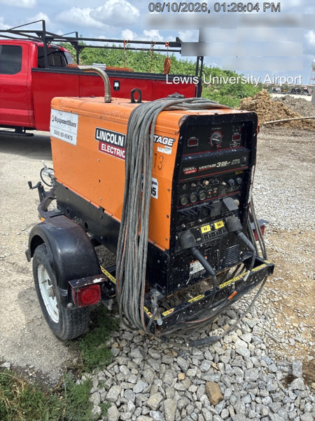 2021 Lincoln Electric Vantage 322 Vantage 322 Ready Pak 3 w/ Decals, ORANGE (includes trailer, cable rack, fender light kit) NO Telematics
