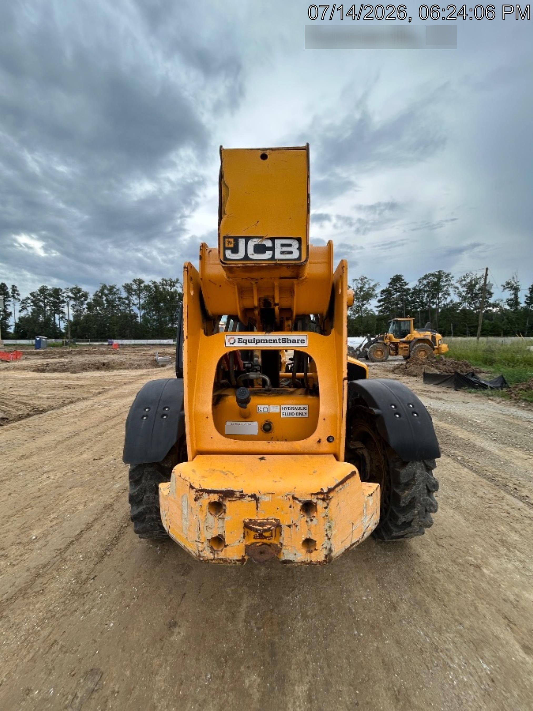 2019 JCB 510-56 Canopy, 74 HP, Solid Tires, STD Worklight, Beacon, Aux Hydraulics, Lifting Eye, Back up Alarm w/66" Carriage/60" Forks