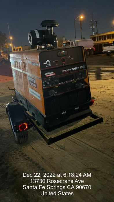 2021 Lincoln Electric Vantage 549X Ready Pak 3, ORANGE (includes trailer, cable rack, fender light kit)