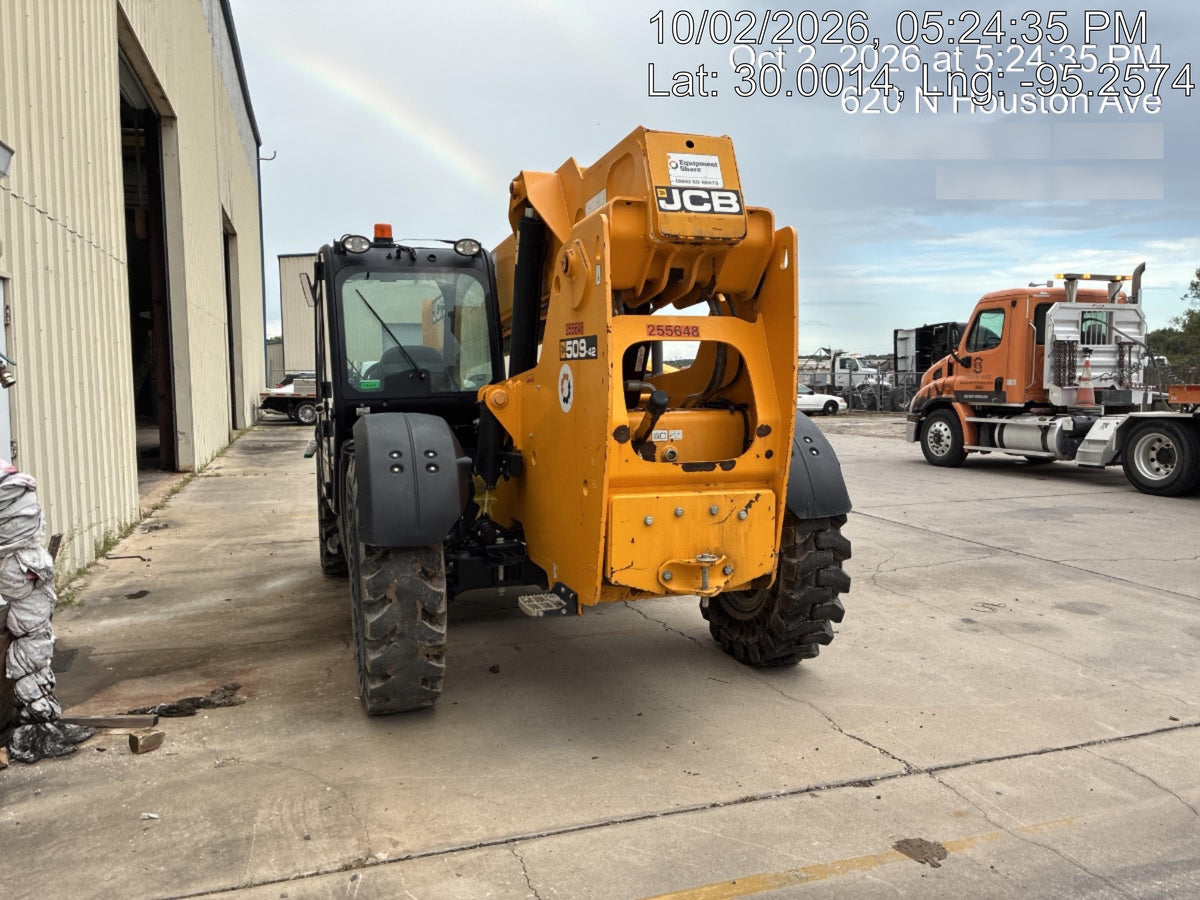 2022 JCB 509-42 74Hp Dsl, Cab/Heat/Air, Sld Tires, LED WL, Bcn, L Hook, EST