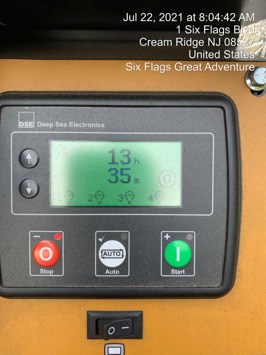 2021 Allmand NLV3GR (4) LED Light Fixture 350W, 23' Vertical Mast, 3kW Prime, Towable, Deep Sea L401, Leveling Jacks, Yanmar T4F 5.8hp