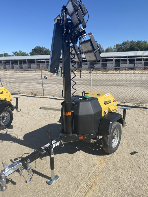 2022 Allmand NLV3GR (4) LED Light Fixture 350W, 23' Vertical Mast, 3kW Prime, Towable, ES Decals, T3