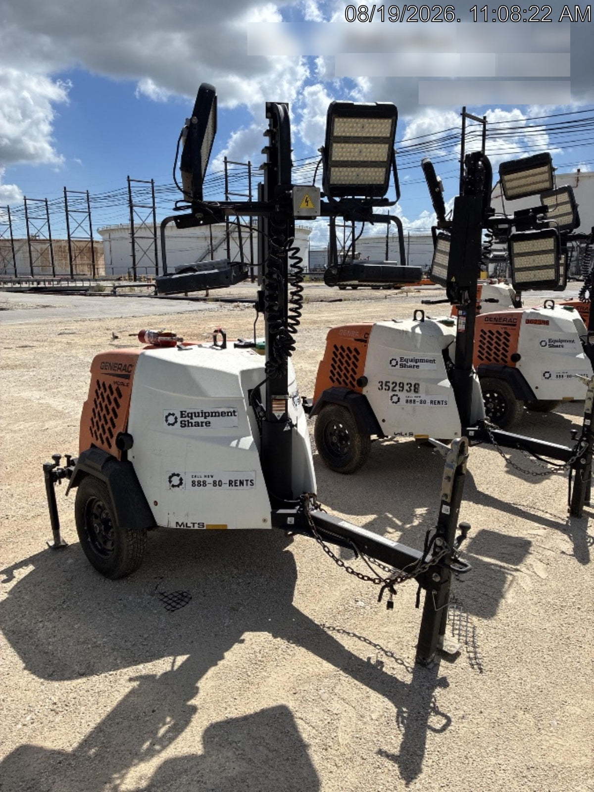 2024 Generac MLT2 Diesel, Flex Switch 120V Input, Powerzone Controller, 
(4) 320W LED Lights, 4kW Generator, 39.9 Gal Fuel Tank, 2" Ball, T3