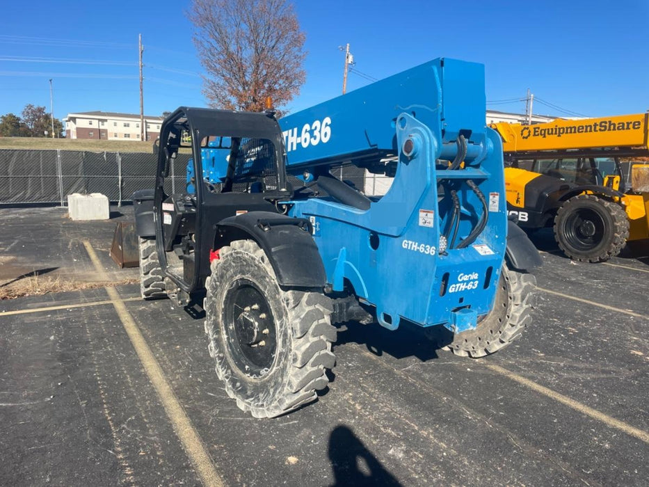 2018 Genie GTH-636 Genie GTH-636 w/Open ROPS, Work Lights, Solid Tires, RH Cab Mesh, Beacon, 48" Carriage and Forks