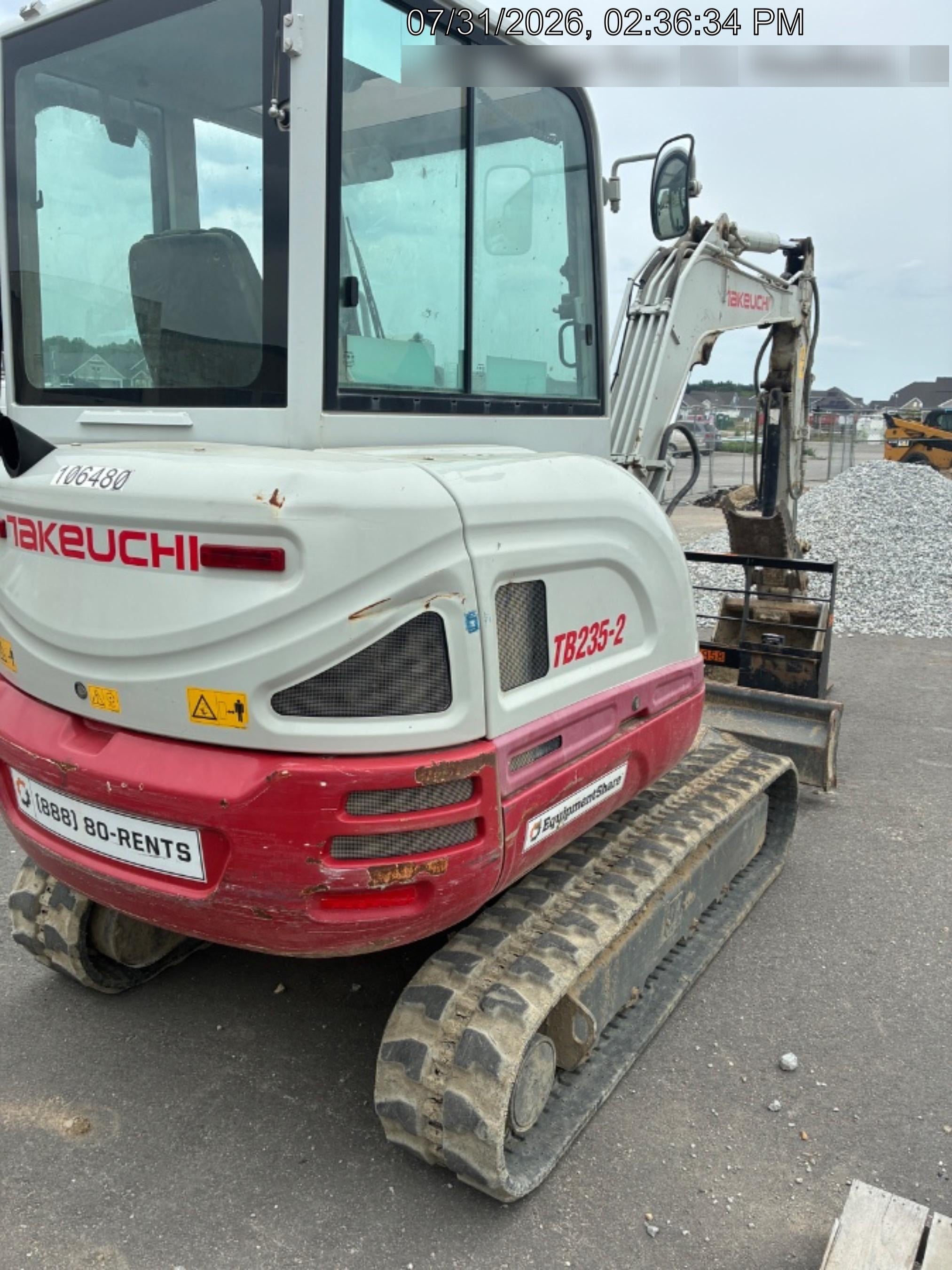 2020 TAKEUCHI TB235-2CR