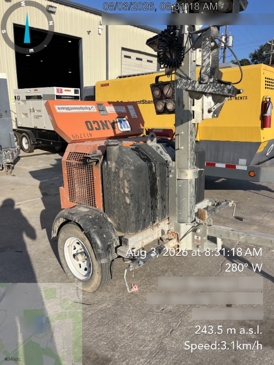 2024 Wanco WLTT-4MM4K Diesel, Deep Sea Controller, Shore Power Plug, Auto Start, (4) 350W LED Floodlights, 4kW Generator, 60 Gal Fuel Tank, 2" Ball, T3