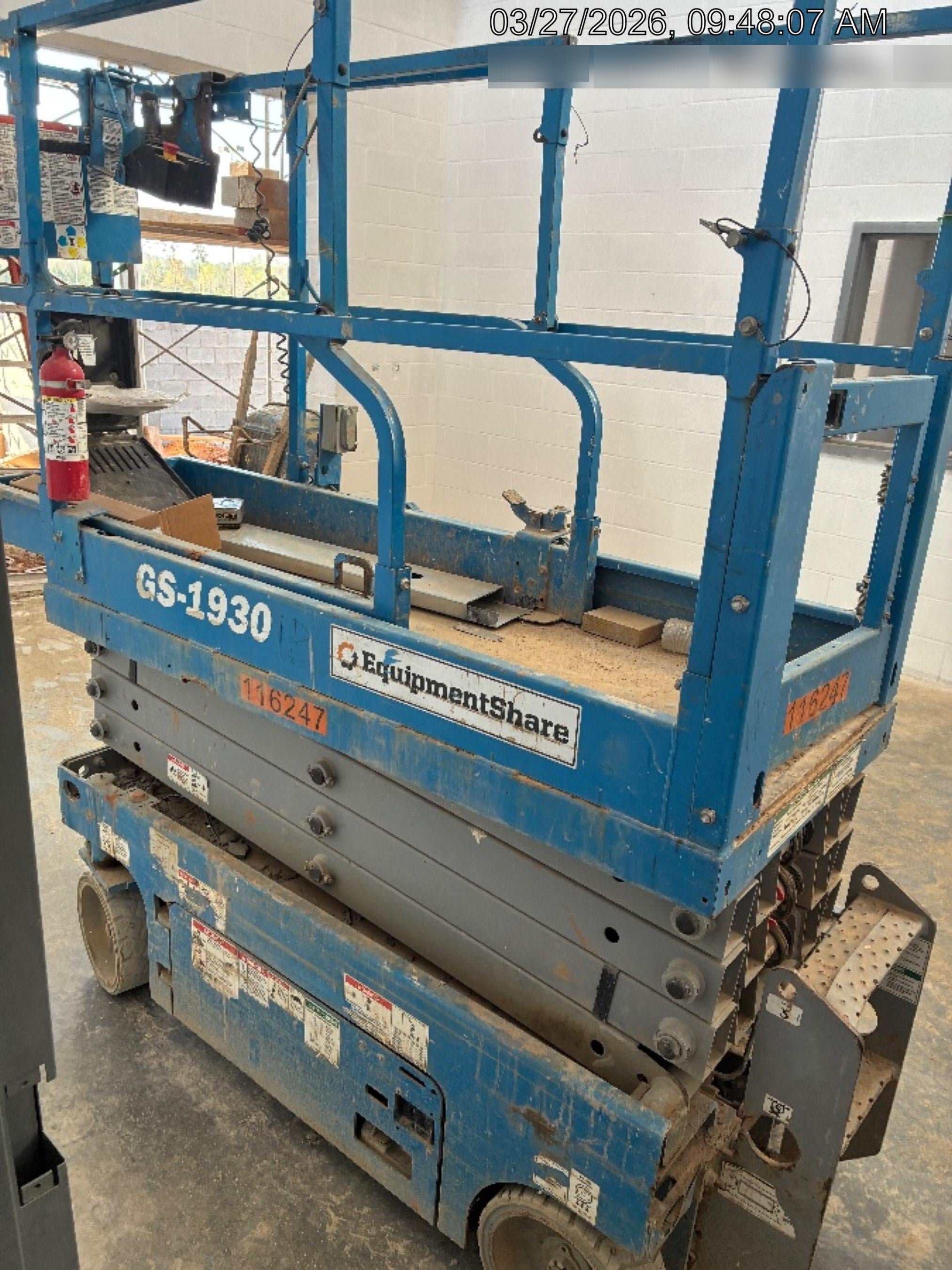 2020 Genie GS-1930 Solid Non Marking Tires, Beacon, Folding rails with half height swing gate