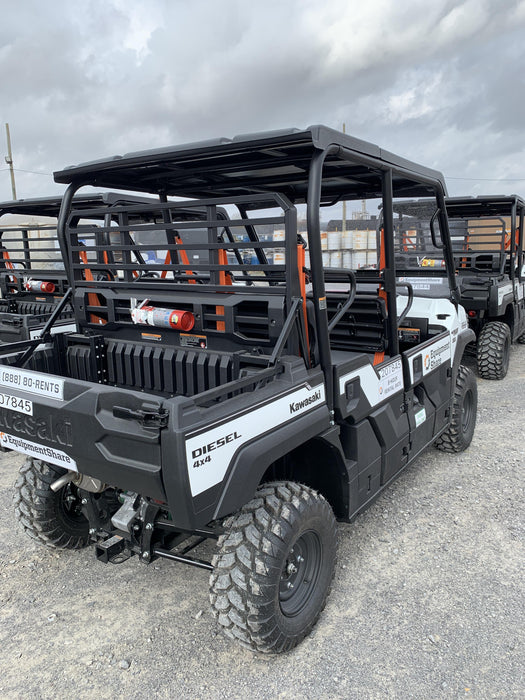 2022 Kawasaki Mule PRO-DXT Standard Options, Backup Alarm, Beacon, Plastic Hard Top, Poly Windshield, Horn Kit