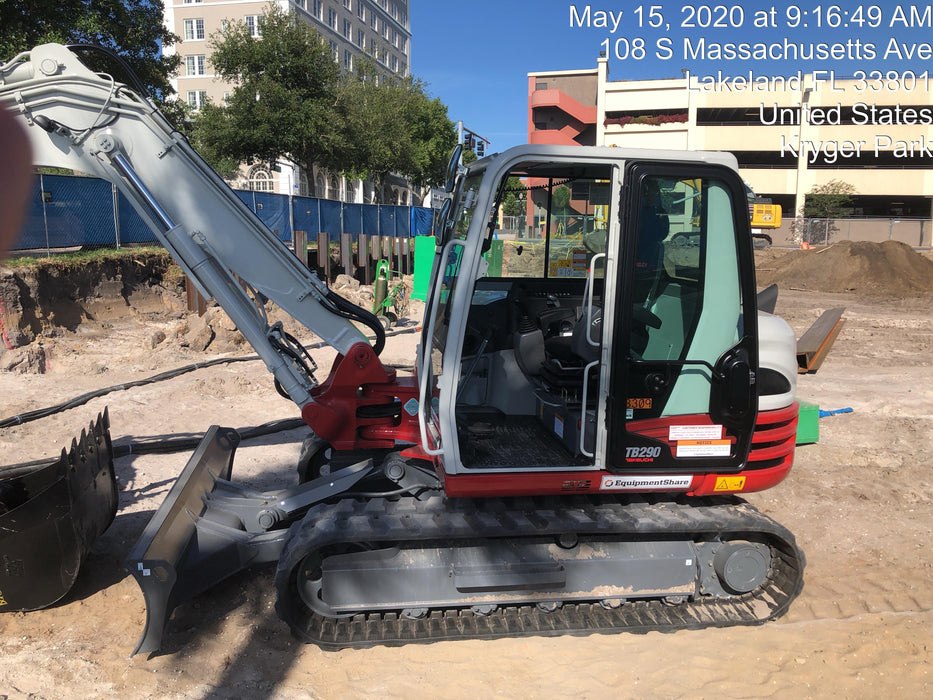 2020 Takeuchi TB290C Cab/Heat/Air, Rubber Tracks, Manual TAG QC