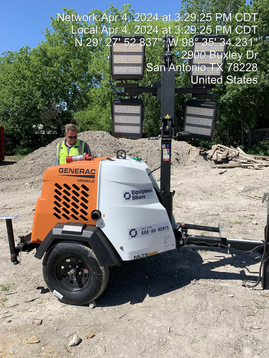 2024 Generac MLT2 Diesel, Flex Switch 120V Input, Powerzone Controller, 
(4) 320W LED Lights, 4kW Generator, 39.9 Gal Fuel Tank, 2" Ball, T3