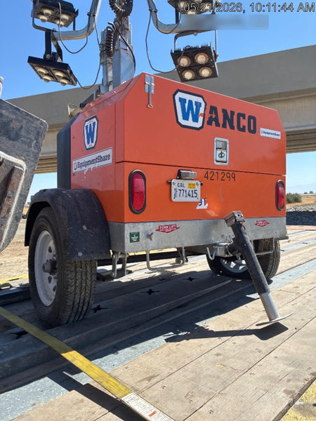2024 Wanco WLTT-4MM4K Diesel, Deep Sea Controller, Shore Power Plug, Auto Start, (4) 350W LED Floodlights, 4kW Generator, 60 Gal Fuel Tank, 2" Ball, T3