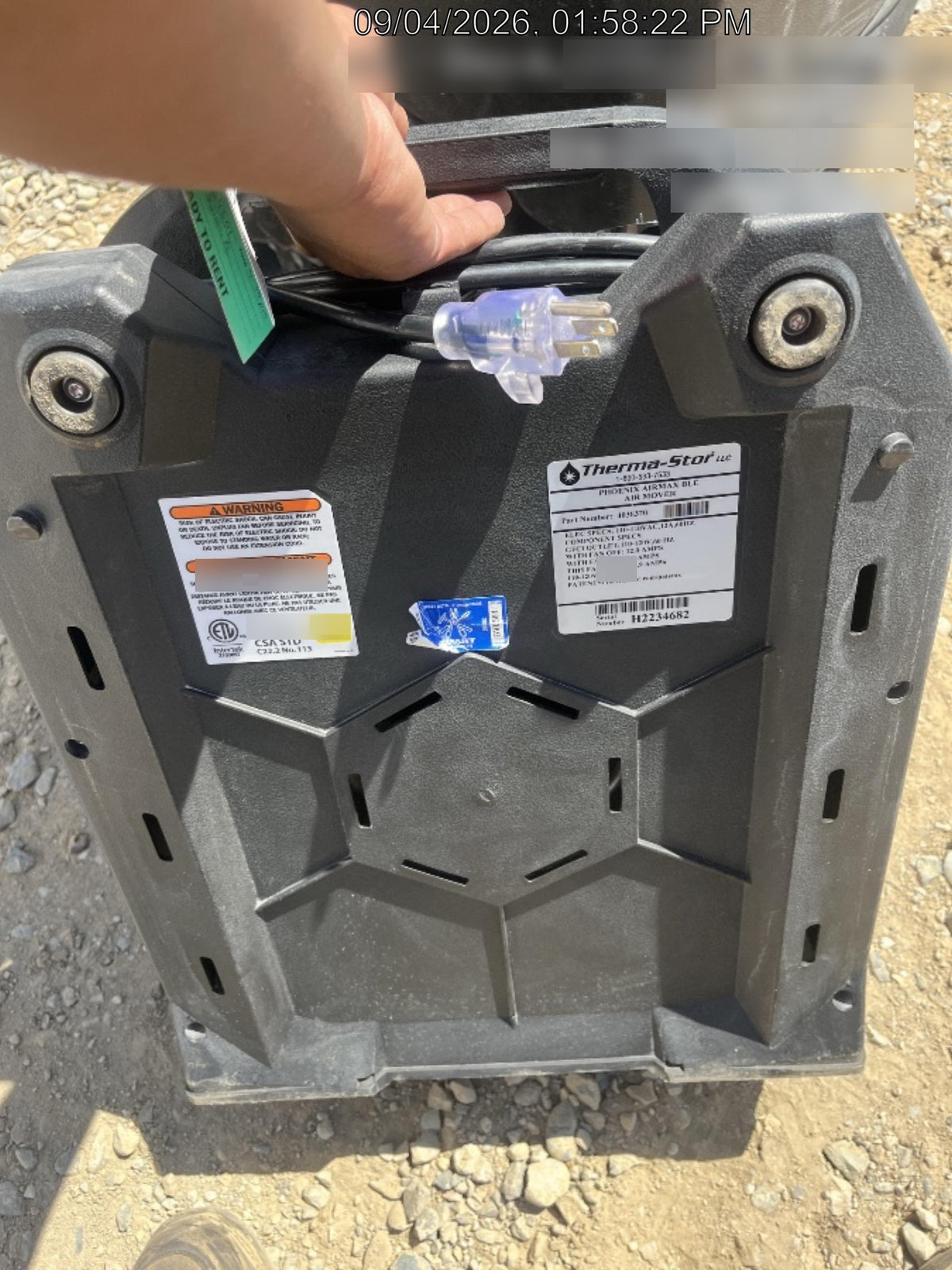 2022 PHOENIX AirMAX Radial Air Mover