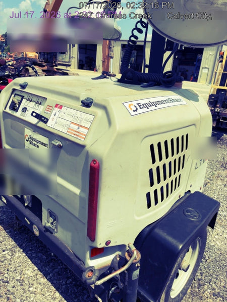 2019 Wacker Neuson LTV6L-MH Mobile Light Tower w/Fuel Level Sensor Installed