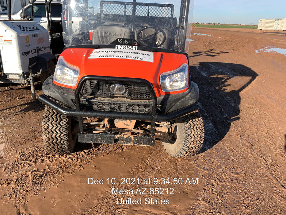 2021 Kubota RTV-X1140W-H Plastic Canopy, Windshield Acrylic Clear, LED Strobe Light, Wire Harness Kit, Back up Alarm