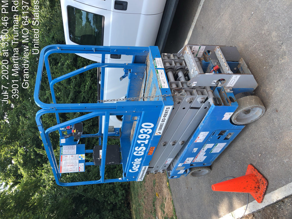 2016 Genie GS-1930 Standard Rental Specs