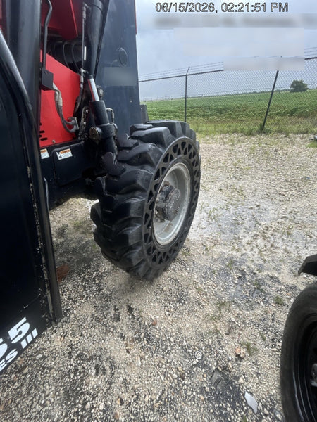 2019 Manitou MTA10055 Cab/Heat/Air, 120 HP, Solid Tires, Work Lights, Lift Hook, Auxiliary Hydraulics 66" Carriage and 60" Forks