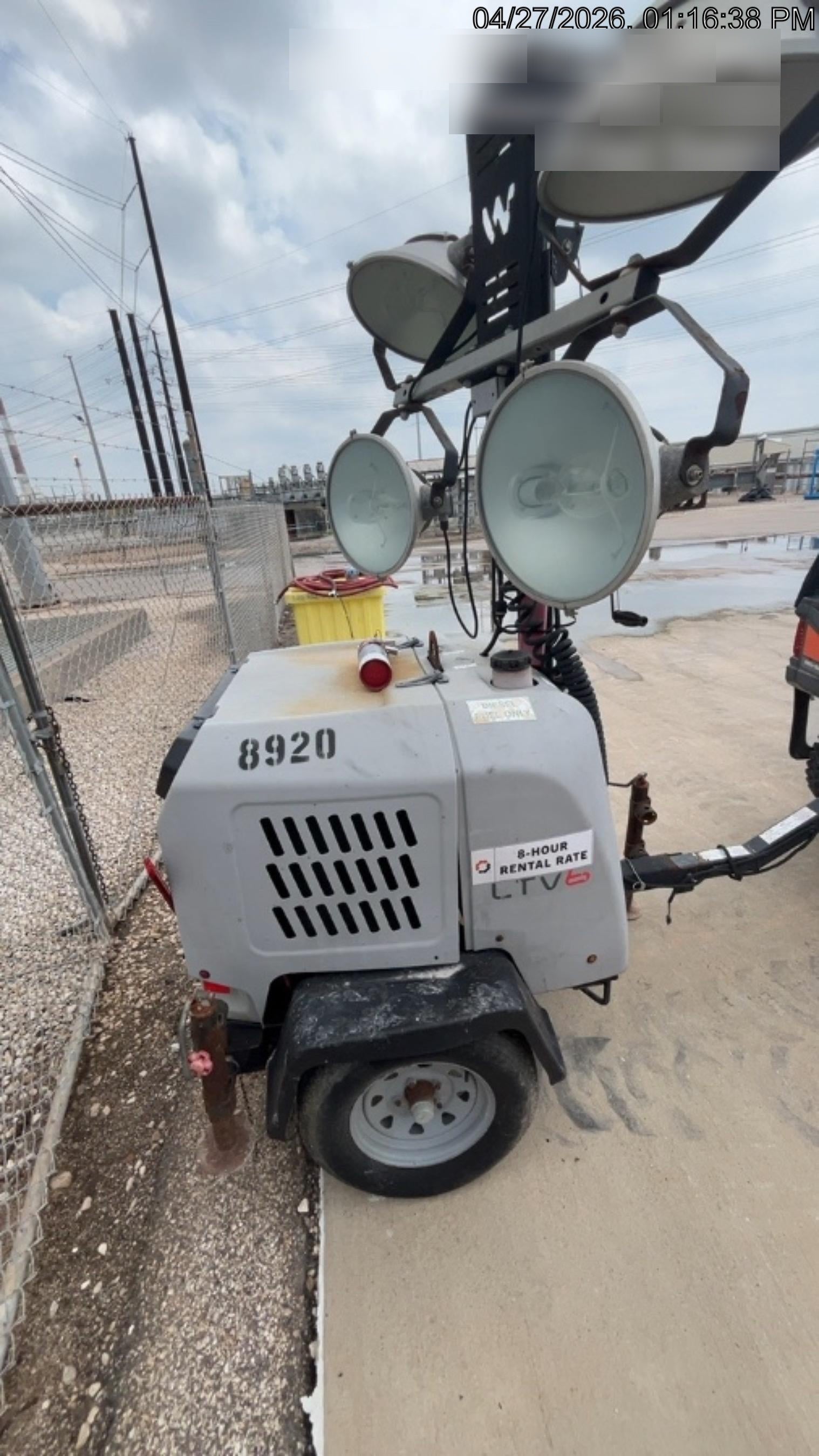 2018 Wacker Neuson LTV6L-MH Wacker Neuson LTV6L Towable Light Tower