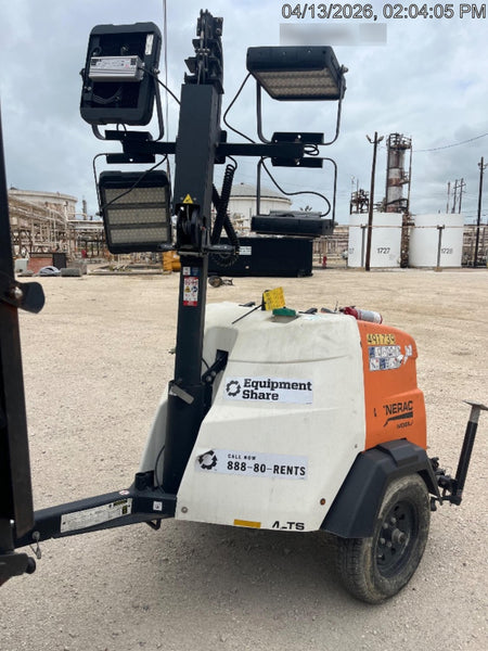 2025 Generac MLTS-4 Diesel, Mitsubishi L2E, 7.1 hp @1800 rpm, Flex Switch 120V Input, Powerzone Controller, (4) 320W LED Lights, 4kW Generator, 39.9 Gal Fuel Tank, 2" Ball, ES Decals
