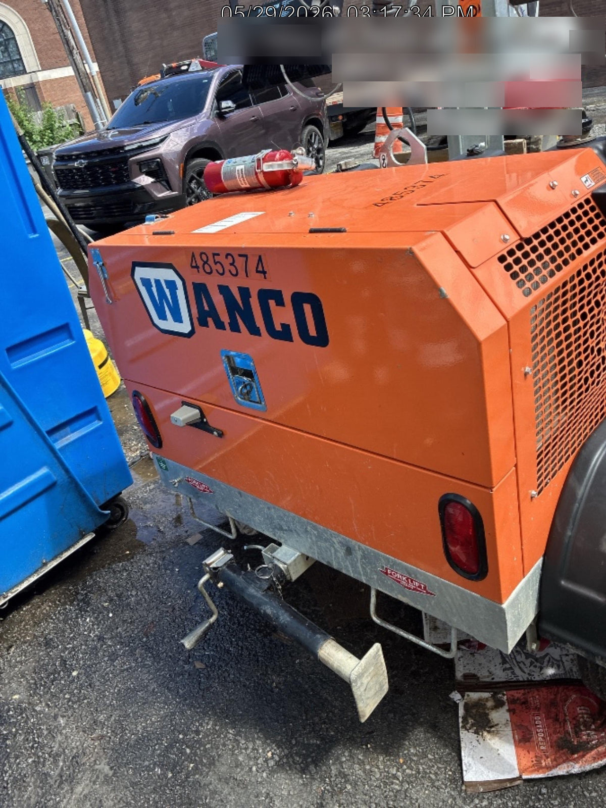 2025 Wanco WLTT-4MM4K Diesel, Mitsubishi L2E, 9.0HP @1800 rpm, Deep Sea Controller, Shore Power Plug, Auto Start, (4) 350W LED Floodlights, 4kW Generator, 60 Gal Fuel Tank, 2" Ball, T3