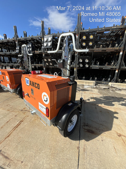 2024 Wanco WLTT-4MM4K Diesel, Deep Sea Controller, Shore Power Plug, Auto Start, (4) 350W LED Floodlights, 4kW Generator, 60 Gal Fuel Tank, 2" Ball, T3