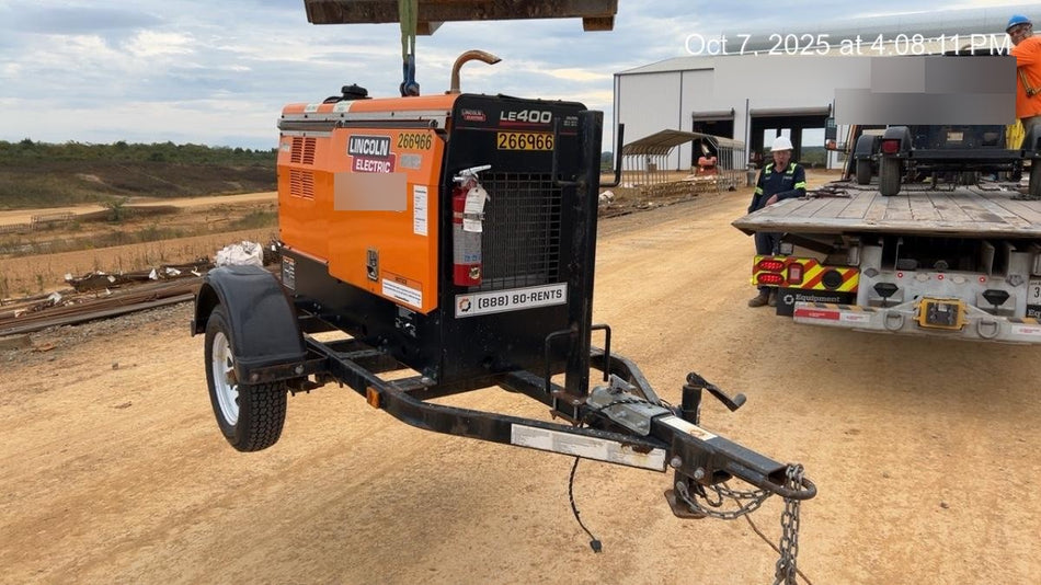 2022 Lincoln Electric LE400 Kubota V1505, Trlr, Cable Rack, Light Kit, ES Decals, T3