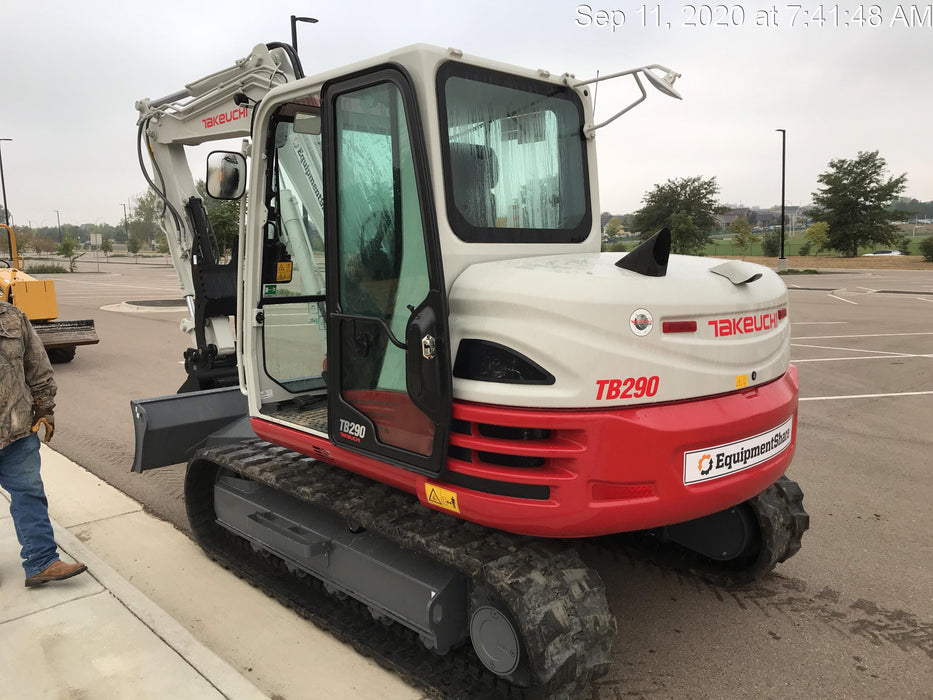 2020 Takeuchi TB290C Cab/Heat/Air, Rubber Tracks, Manual TAG QC