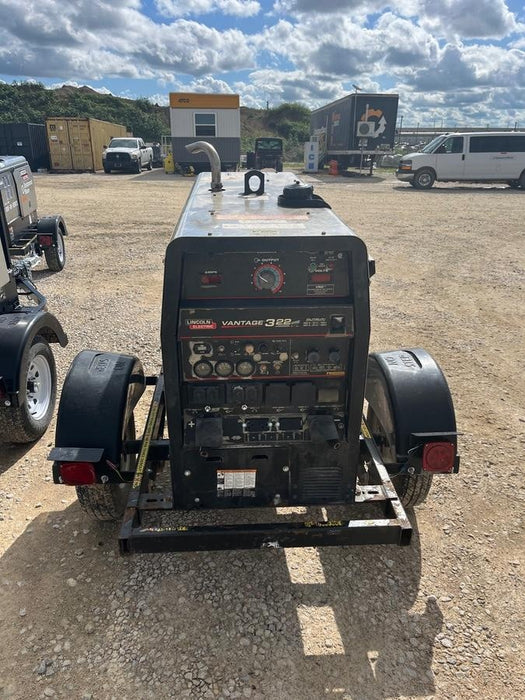 2019 Lincoln Electric Vantage 322 Welder Ready-Pak 3, Two wheel trailer, Fender and Light kit, Cable Rack