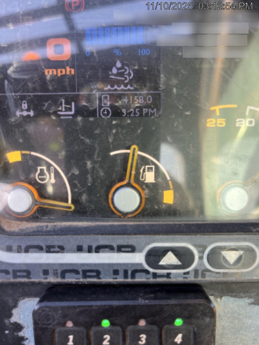 2019 JCB 512-56 109 HP w/Open ROPS, Beacon, Aux Hydraulics, Worklights, Solid Tires 60" Carriage/Forks