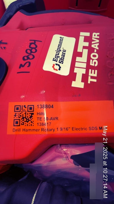 2021 HILTI TE 50-AVR