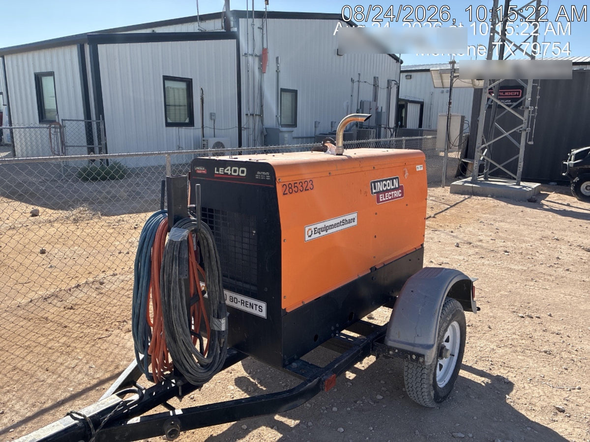 2022 Lincoln Electric LE400 Kubota V1505, Trlr, Cable Rack, Light Kit, ES Decals, T3