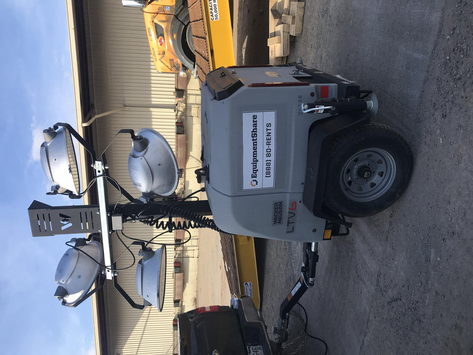 2018 Wacker Neuson LTV6L-MH Wacker Neuson LTV6L Mobile Light Tower w/Fuel Level Sensor Installed
