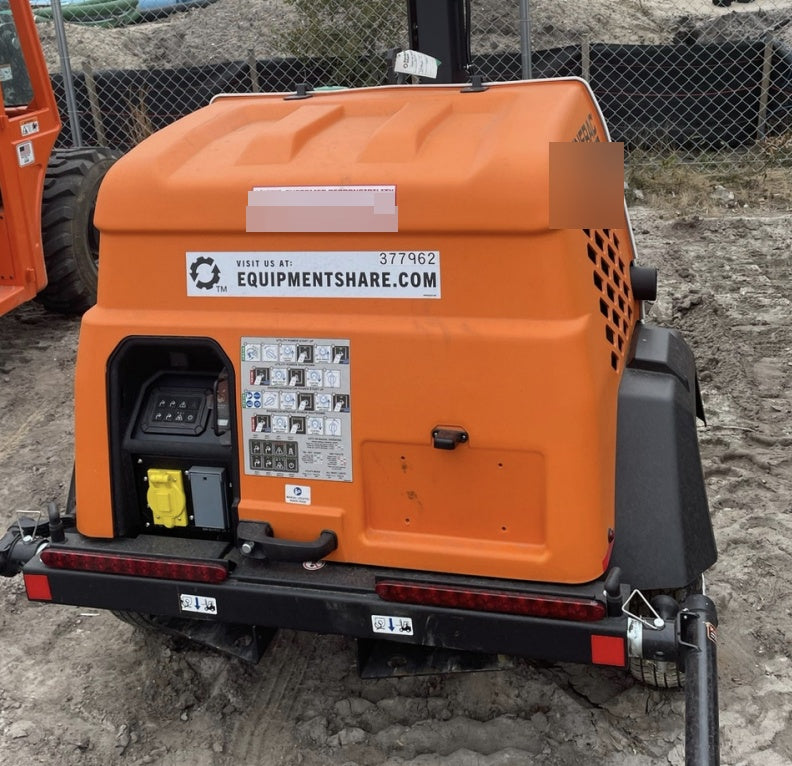 2023 Generac MLT2 Diesel, Flex Switch 120V Input, Powerzone Controller, 
(4) 320W LED Lights, 4kW Generator, 39.9 Gal Fuel Tank, 2" Ball, T3