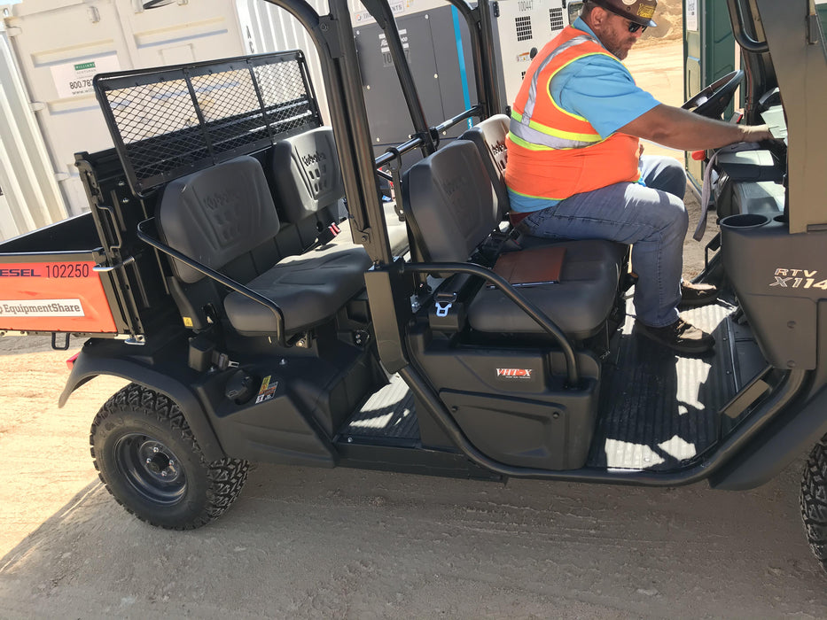Kubota RTV-X1140W-H 4WD, LED Strobe, Windshield Acrylic Clear, Plastic Canopy, Wire Harness Kit, Backup Alarm