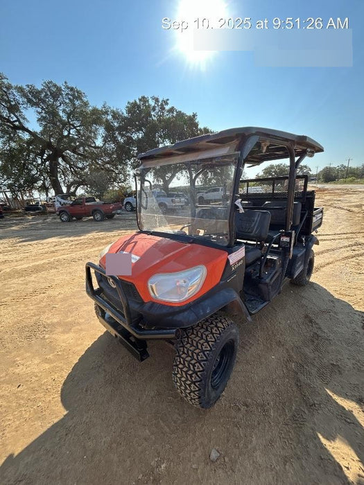 Kubota RTV-X1140W-H Canopy, 4-Seater, Diesel, Windshield Acrylic Clear, LED Strobe, Backup Alarm