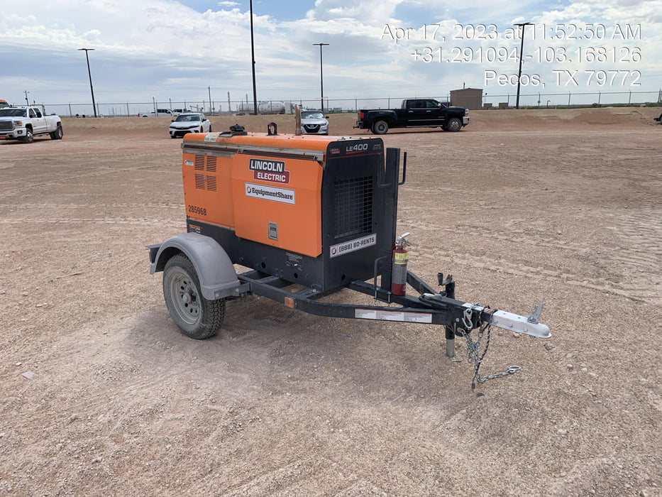 2022 Lincoln Electric LE400 Kubota V1505, Trlr, Cable Rack, Light Kit, ES Decals, T3