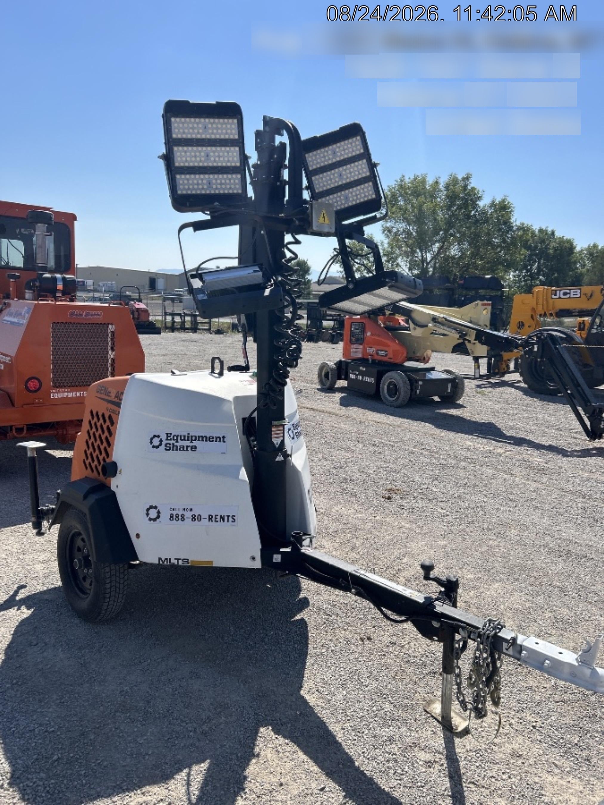 2024 Generac MLT2 Diesel, Flex Switch 120V Input, Powerzone Controller, 
(4) 320W LED Lights, 4kW Generator, 39.9 Gal Fuel Tank, 2" Ball, T3