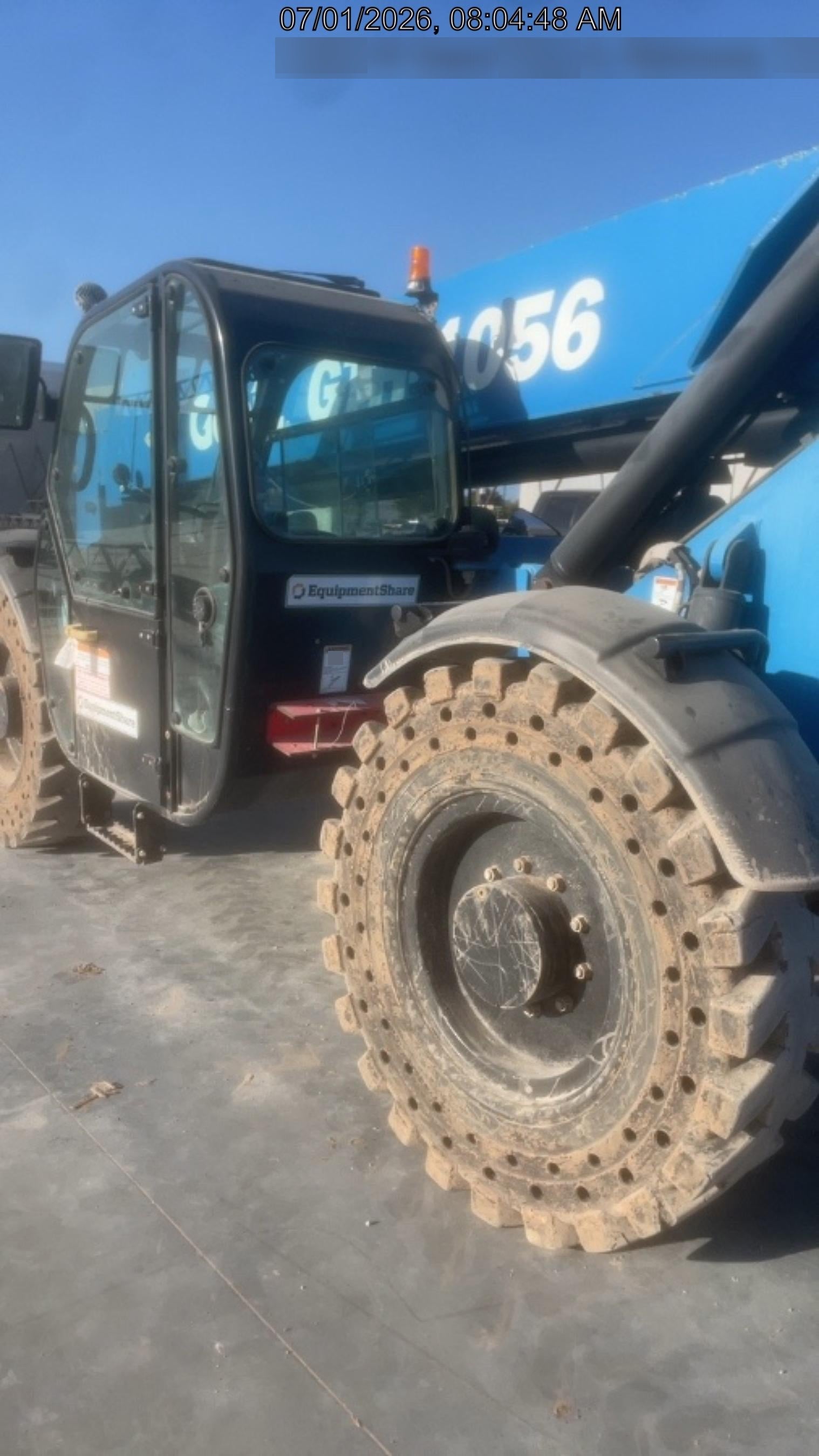 2019 Genie GTH-1056 Genie GTH-1056 w/CAB, Solid Tires, Work Lights, 60" carriage/forks, cab mesh, beacon