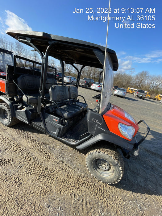 2021 Kubota RTV-X1140W-H Plastic Canopy, Windshield Acrylic Clear, LED Strobe Light, Wire Harness Kit, Back up Alarm