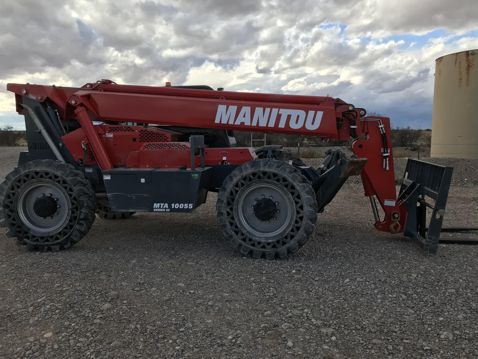 2018 Manitou MTA10055 Manitou MTA10055 - Canopy, Worklights, Beacon, 66" Carriage, 60" Forks, Solid Tires, Aux Hydraulics