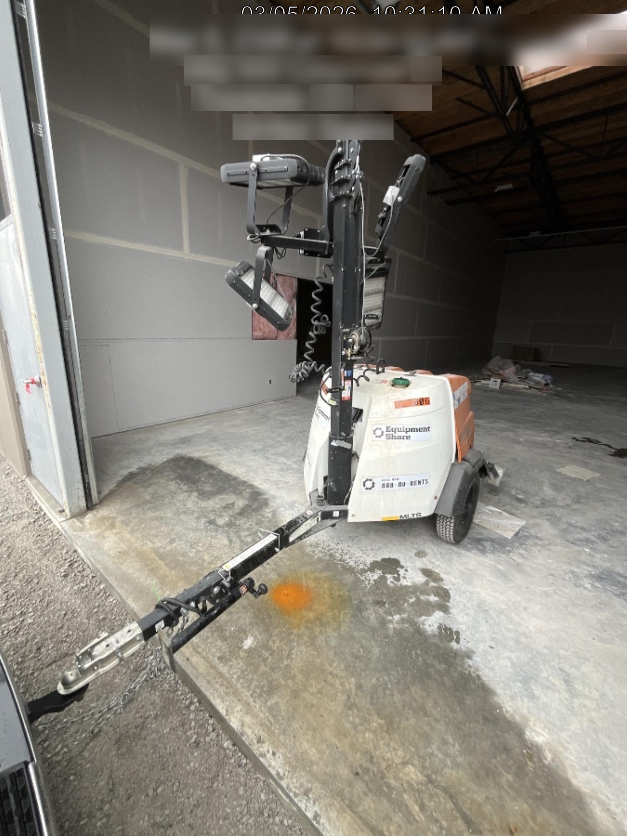 2023 Generac MLT2 Diesel, Flex Switch 120V Input, Powerzone Controller, (4) 320W LED Lights, 4kW Generator, 39.9 Gal Fuel Tank, 2" Ball, T3