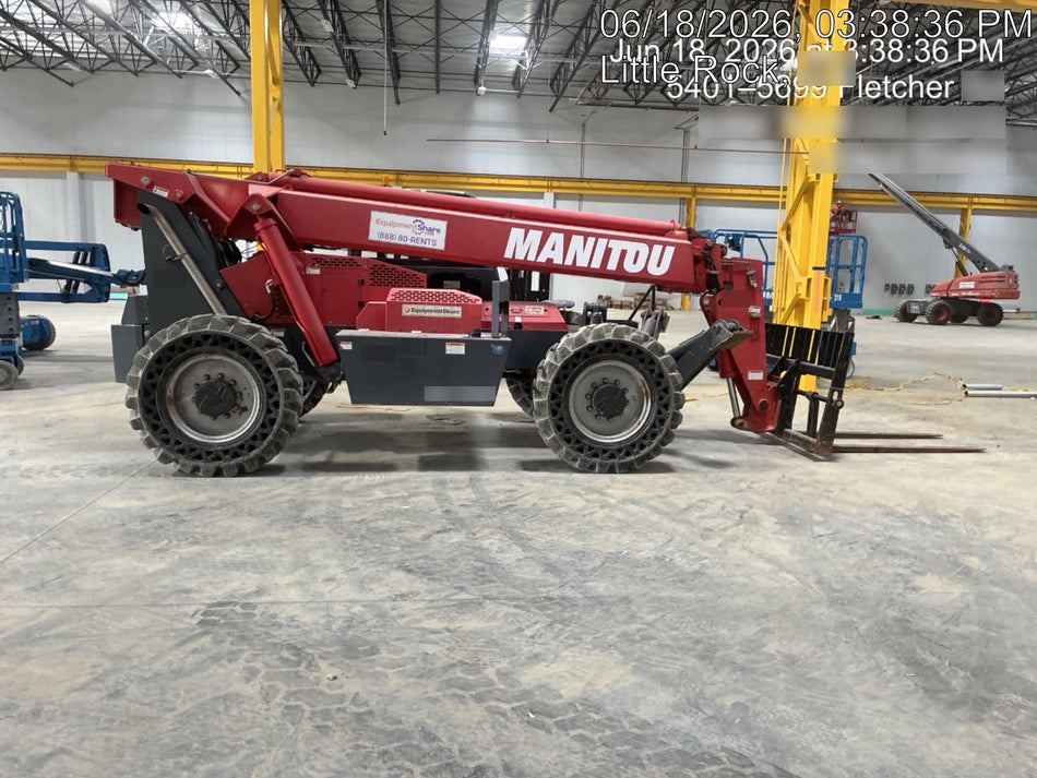 2018 Manitou MTA10055 MTA10055 - 74 HP T4, Canopy, Worklights/Strobe, Beacon, 66" Carriage, 60" Forks, Solid Tires, Lift Hook, Aux Hydraulics