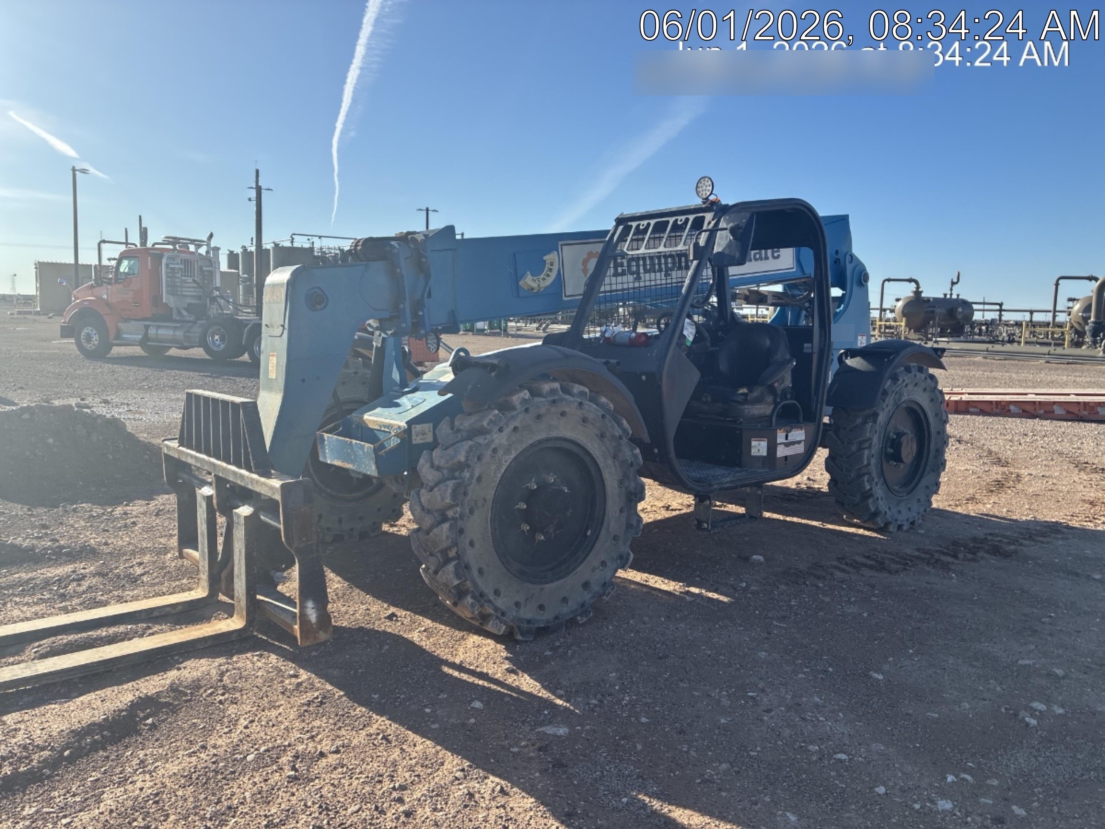 2019 Genie GTH-636 Canopy, Solid RT Tires, LED Work Lights, Beacon 60" QA Carriage, 48" Forks