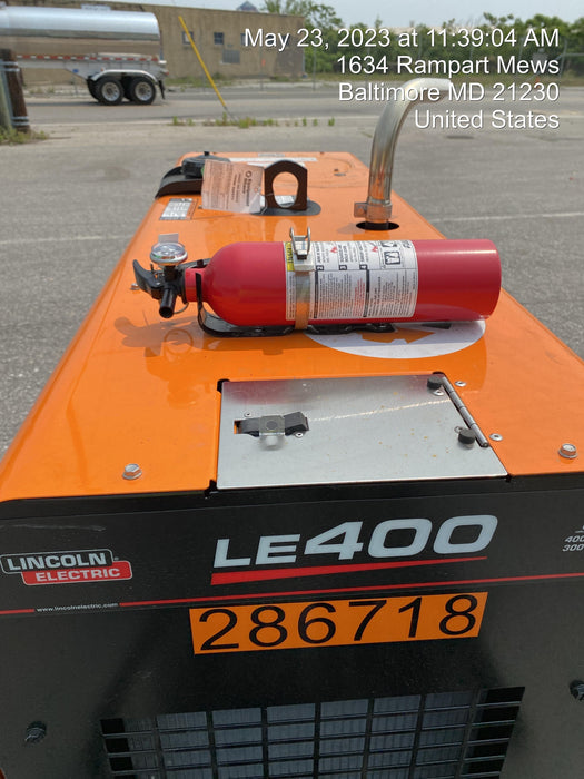 2022 Lincoln Electric LE400 Kubota V1505, Trlr, Cable Rack, Light Kit, ES Decals, T3