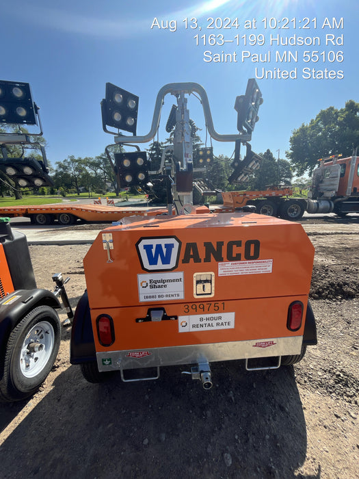 2024 Wanco WLTT-4MM4K Diesel, Deep Sea Controller, Shore Power Plug, Auto Start, (4) 350W LED Floodlights, 4kW Generator, 60 Gal Fuel Tank, 2" Ball, T3