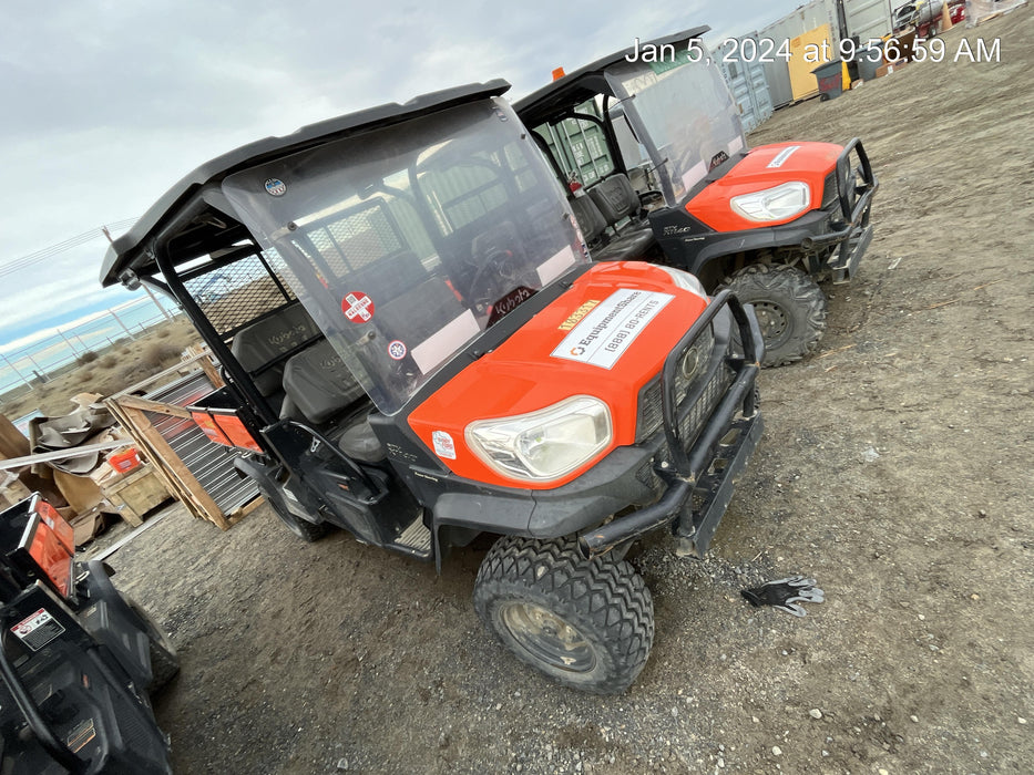 2020 Kubota RTV-X1140W-H 4WD utility cart -LED strobe -Windshield tempered glass -Plastic canopy -Wire harness kit -Backup alarm