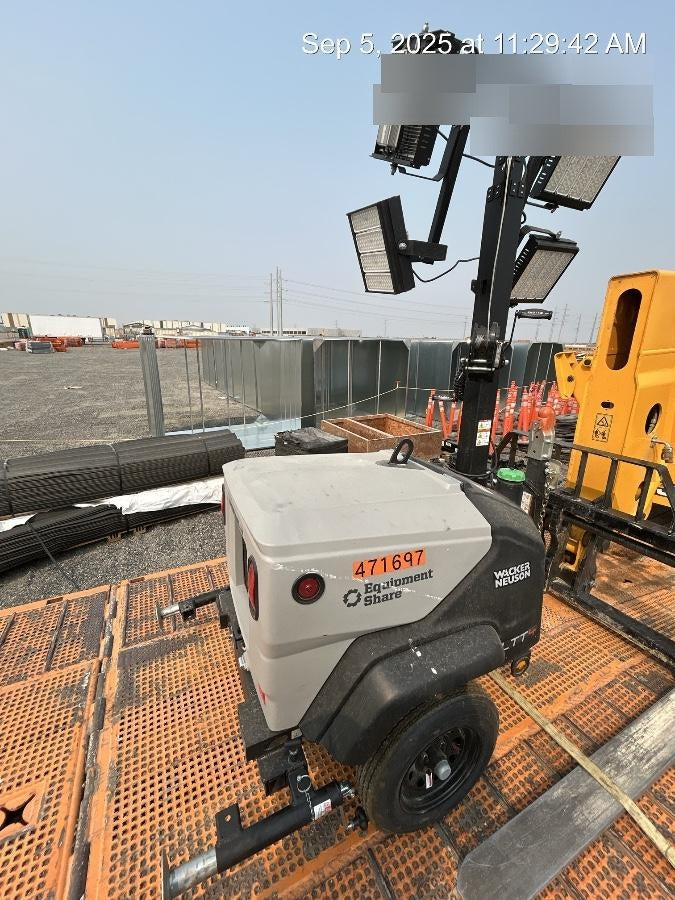 2024 Wacker Neuson LTT4 Diesel, Kohler KDW702, Deep Sea Controller, Auto Start, LED 320W, Bypass Outlet, T3