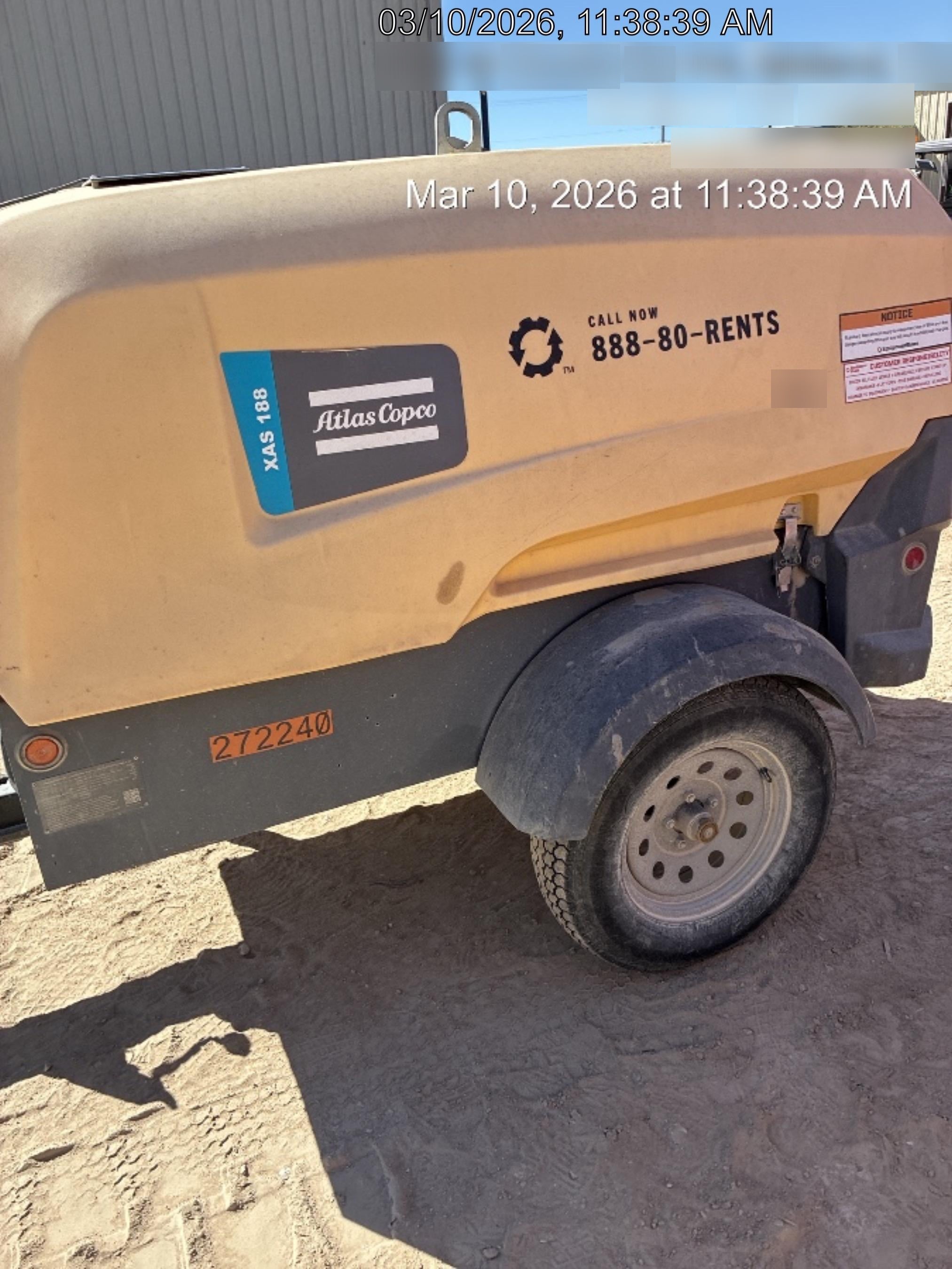 2022 ATLAS COPCO XAS188 CWK