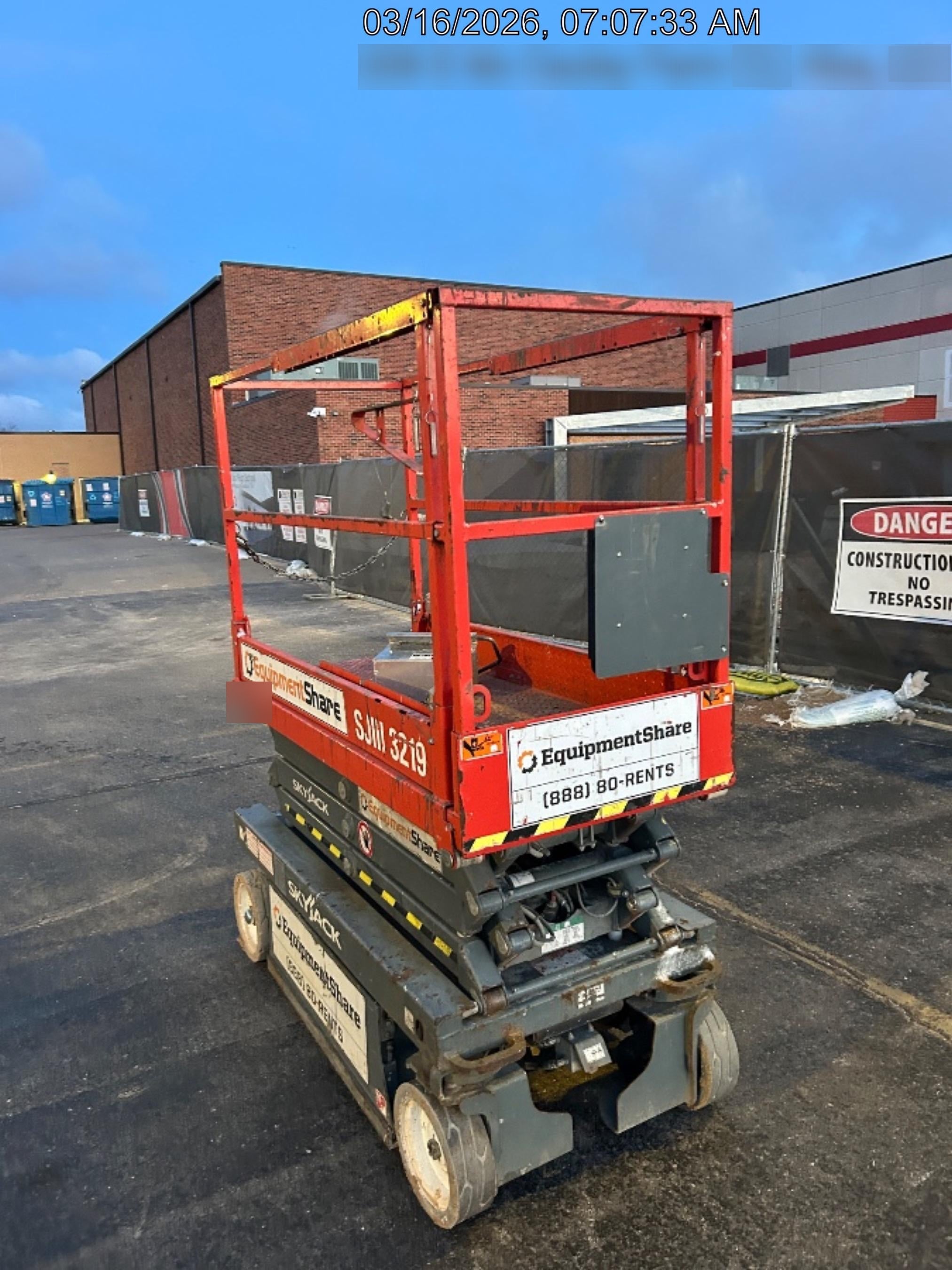 2019 Skyjack SJIII-3219 Standard w/Trojan Batteries